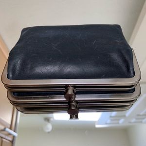 Double Sided Black HOBO Clutch Wallet